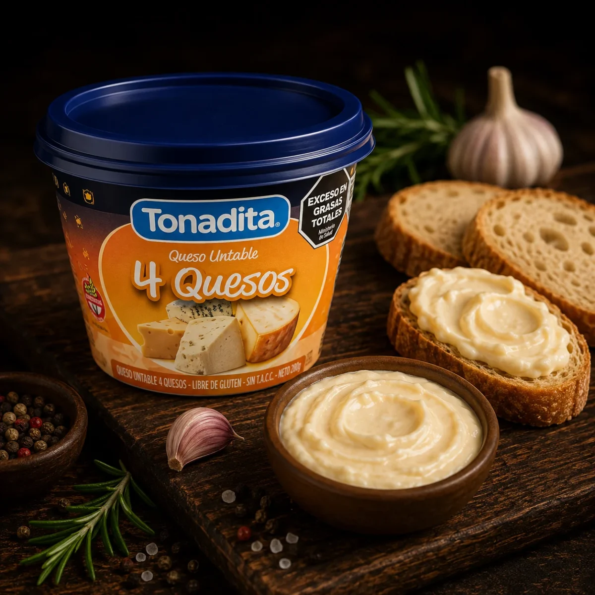 UNTABLE TONADITA CUATRO QUESOS